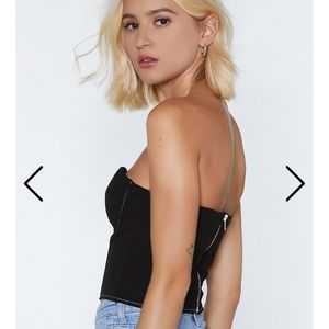 NASTY GAL Bodice Crop Top